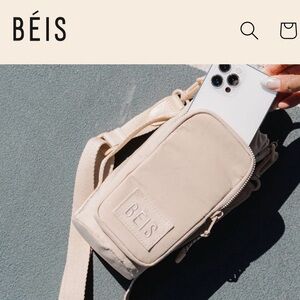 NWT Beis Water Bottle Sling - Beige | Discontinued